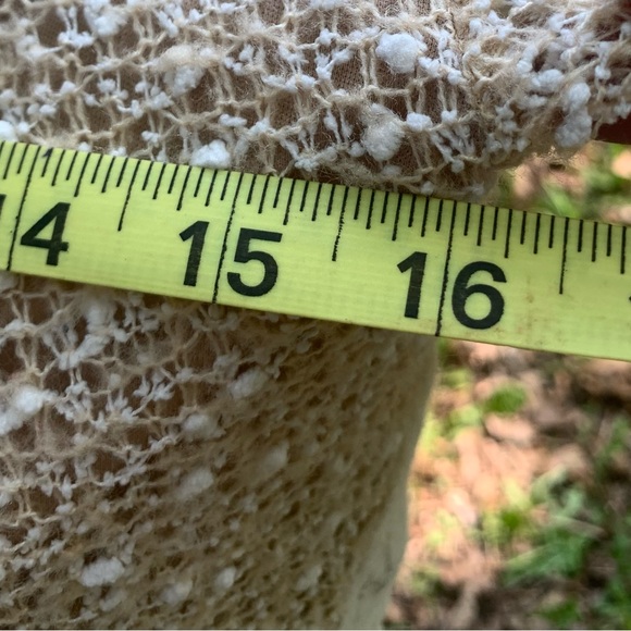 Ryu Cream and Brown Cowl Neck Sweater with Cable Knit Design - Picture 8 of 9